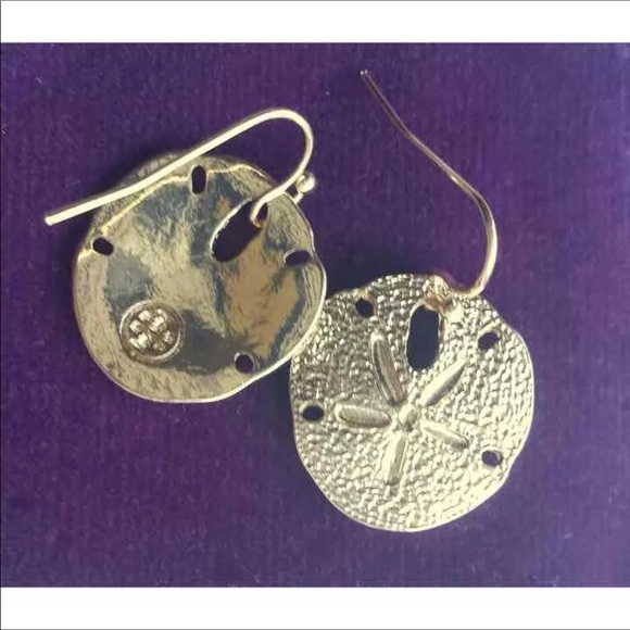 New w/out Tory Burch Sand Dollar Earrings -CCO - Picture 5 of 5